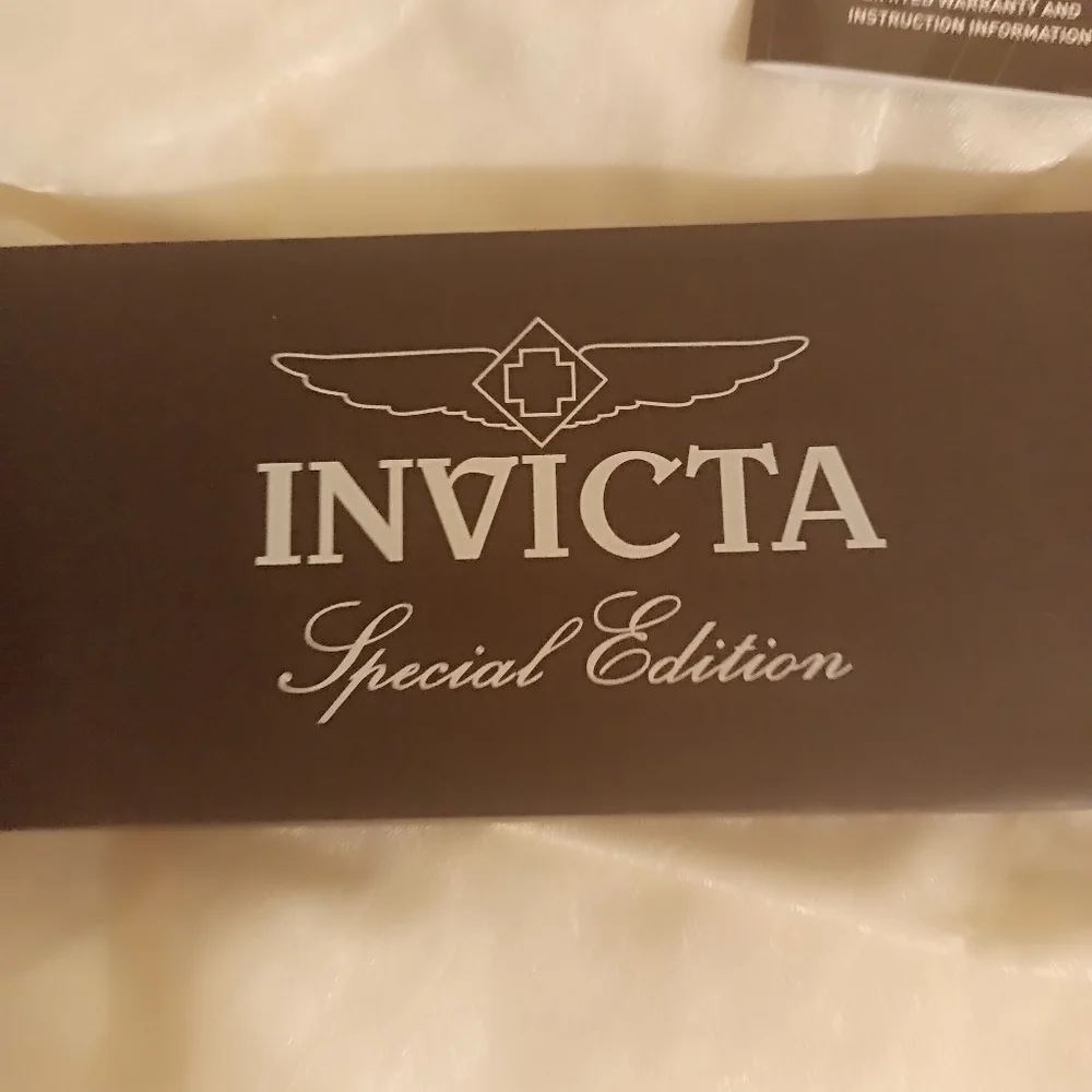 Invicta Special addition black brown white gray tan band women's watch